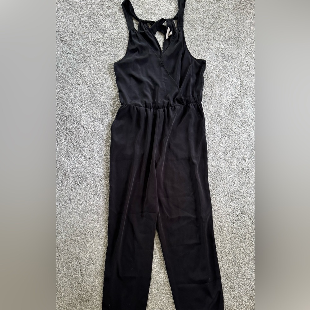 Banana Republic Black Silky Jumpsuit